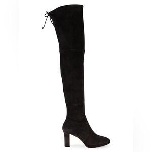 Stuart Weitzman Ledyland Over The Knee Boots in Black Suede